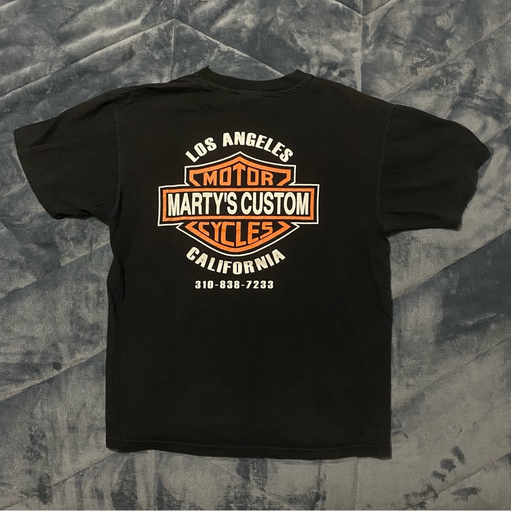 los angeles harley davidson black tshirt